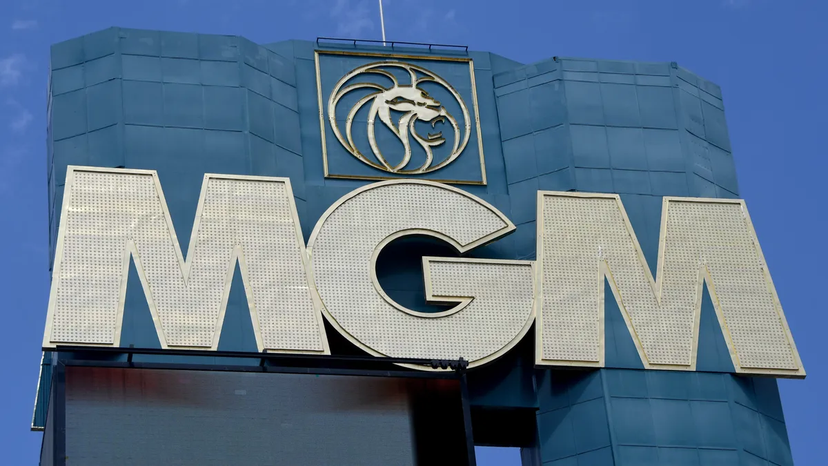 Exterior of MGM Grand Hotel & Casino in Las Vegas