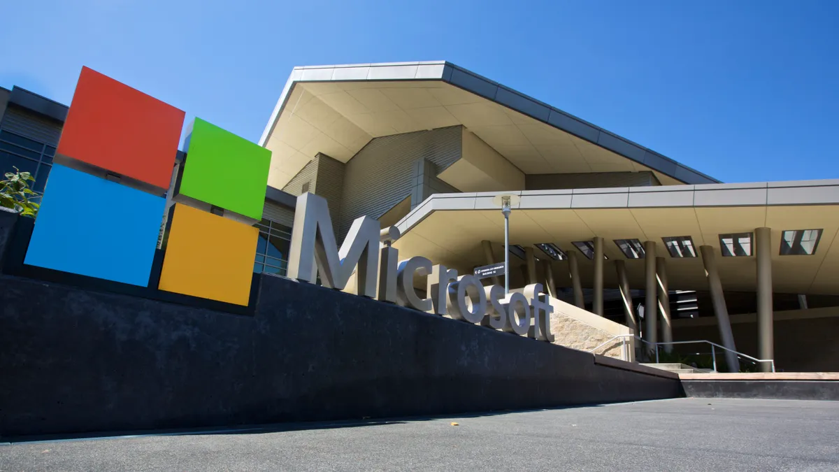A picture of the Microsoft campus in Redmond, Washington.